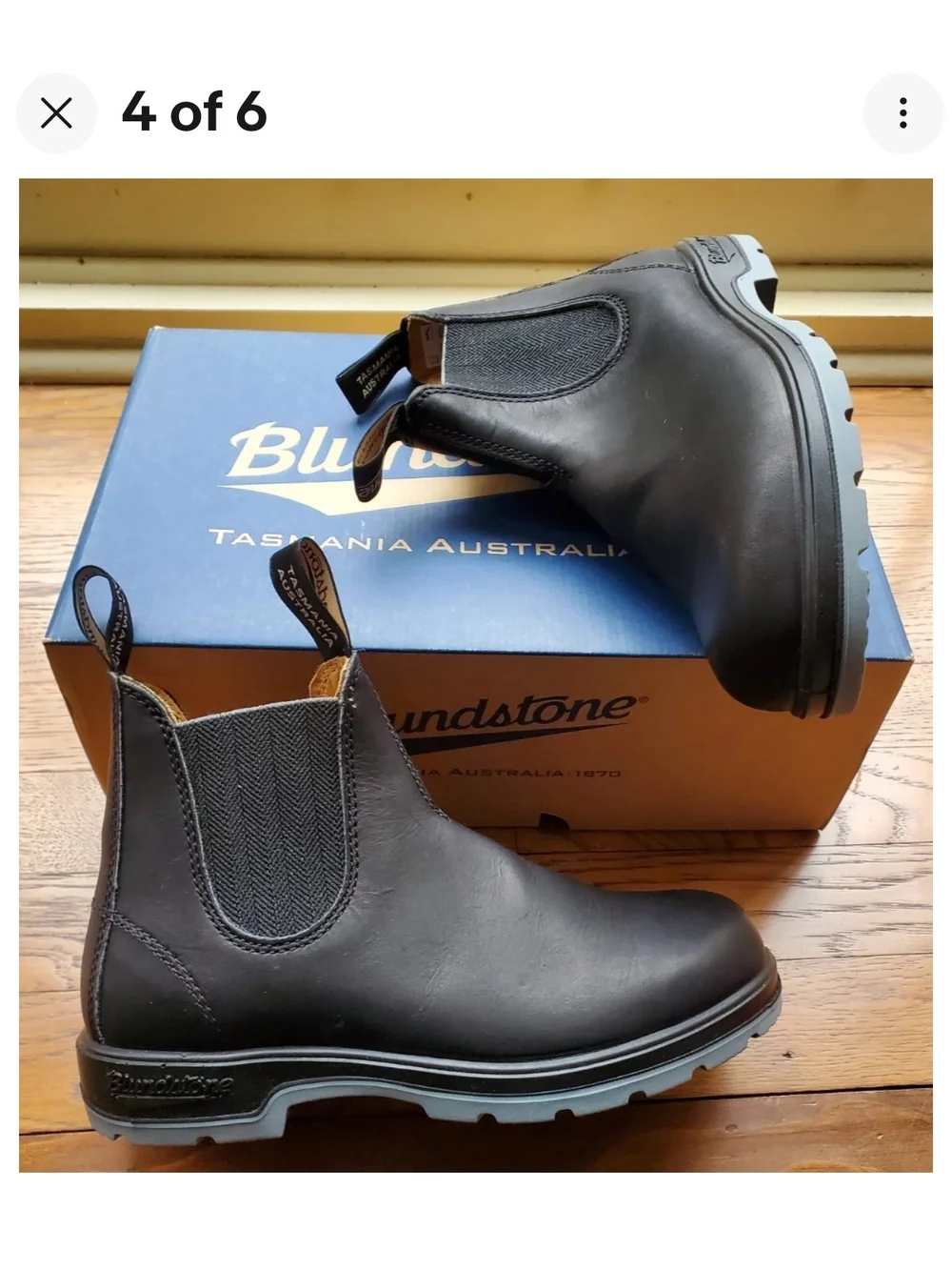 Blundstone Chelsea Boots - Black Grey Soles  Women's 8 AU 5 BNWB